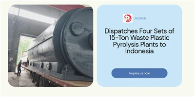 تقوم شركة Jinzhen Machinery بإرسال أربع مجموعات من محطات التحليل الحراري للنف...